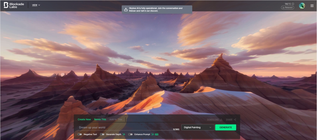 Skybox AI：随手涂鸦即可一键生成 360 度全景图像