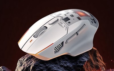 黑（金花群）鲨星闪冷暖电竞鼠标三体联名版开售 延迟仅0.125ms